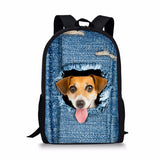 Cat Dog Backpack for  Student