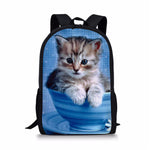 Cat Dog Backpack for  Student