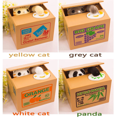 Automatic Money Box Combo [Panda + Cat]