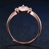 Adjustable Rose Gold & Super Silver Purple Blast Paw Ring